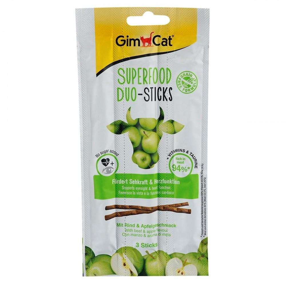 GimCat Superfood Duo-Sticks с говядиной и яблоками 3 шт G-420950/420561 - зображення 1