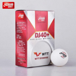 DHS М'ячі для настільного тенісу  ITTF WTT Ball 40+ мм 3* (6 шт.)