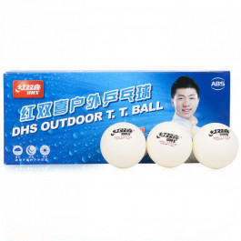 DHS М'ячі для настільного тенісу  Cell-Free Dual Outdoor (10 шт)
