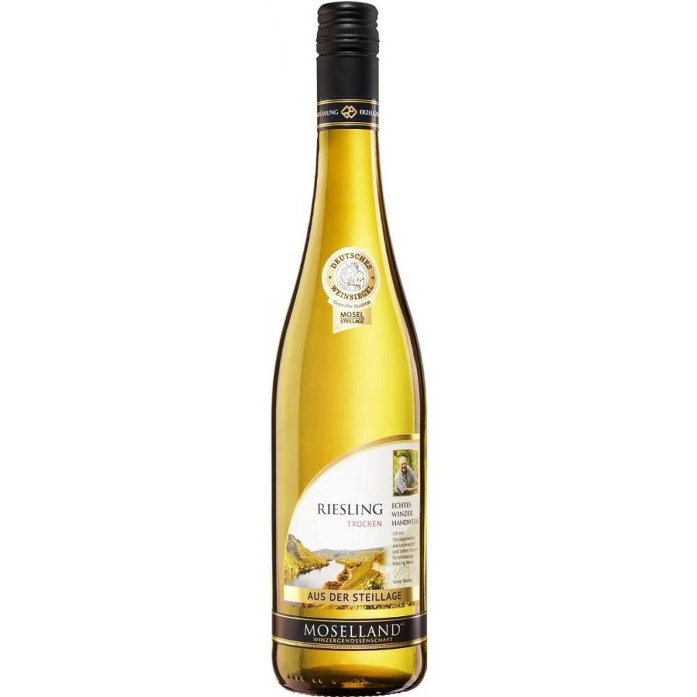 Moselland Вино  Riesling Тrocken біле сухе 8.5%, 750 мл (4006975006180) - зображення 1