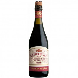 Cavicchioli Вино ігристе GIV  Lambrusco Emilia Rosso Dolce червоне напівсолодке, 750 мл (8001900527057)