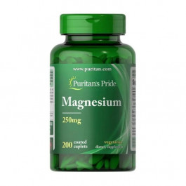Puritan's Pride Magnesium 250 mg 200 Сoated Сaplets