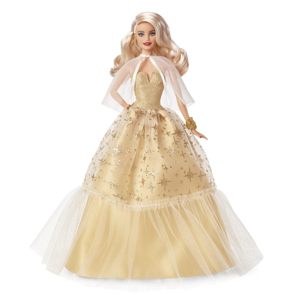 Mattel Barbie Святкова в розкішній золотистій сукні (HJX04) - зображення 1