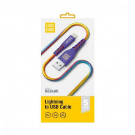 Luxe Cube USB to Lightning Kevlar 2.4А 1.2m (8886668686341)