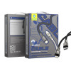 Blueo Braided Zinc Alloy USB-C to Lightning Cable Black - зображення 1