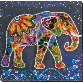 Абрис Арт Набор-миди для вышивки бисером Индийский слон (AMB-046)