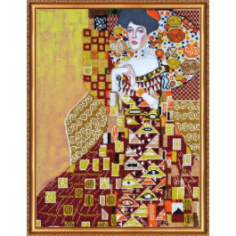 Абрис Арт Набор для вышивки бисером на натуральном художественном холсте Золотая Адель (AB-366)