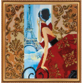 Абрис Арт Набор для вышивки бисером на натуральном художественном холсте Окно в Париж (AB-274)