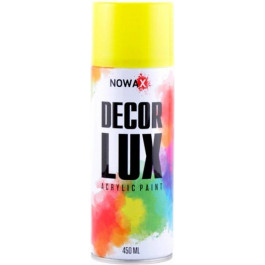 NOWAX Акриловая флуоресцентная спрей-краска Nowax DecorLux 450 мл Желтый (YELLOW) (NX48045)