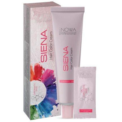 jNOWA Professional Крем-фарба для волосся  Siena Chromatic Save натуральний світлий блонд 8/00 90 мл (4820197007400) - зображення 1