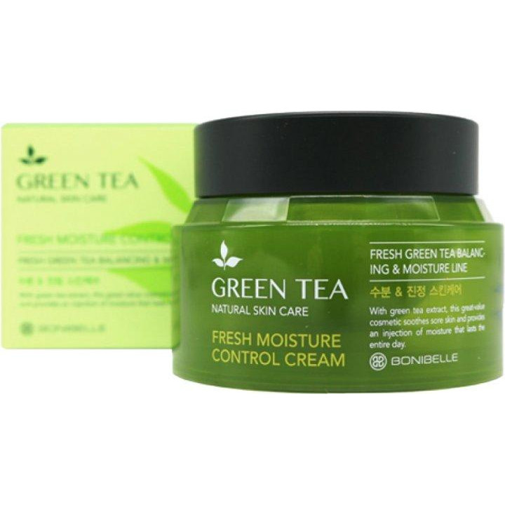 Bonibelle Крем для лица Зеленый Чай Green Tea Fresh Moisture Control Cream 80 мл (8809474497161) - зображення 1