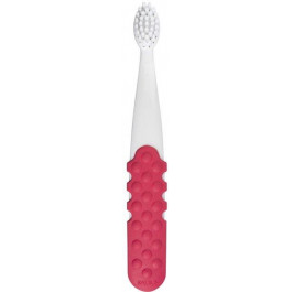 Radius Зубная щетка  Totz Plus Toothbrush мягкая щетина Бело-Розовый (085178003114)