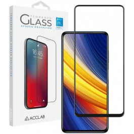 ACCLAB Защитное стекло Full Glue для Xiaomi Poco X3 Pro Black (1283126511851)