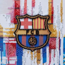 Абрис Арт Набор-мини для вышивки бисером на натуральном художественном холсте ФК Барселона (AM-206)