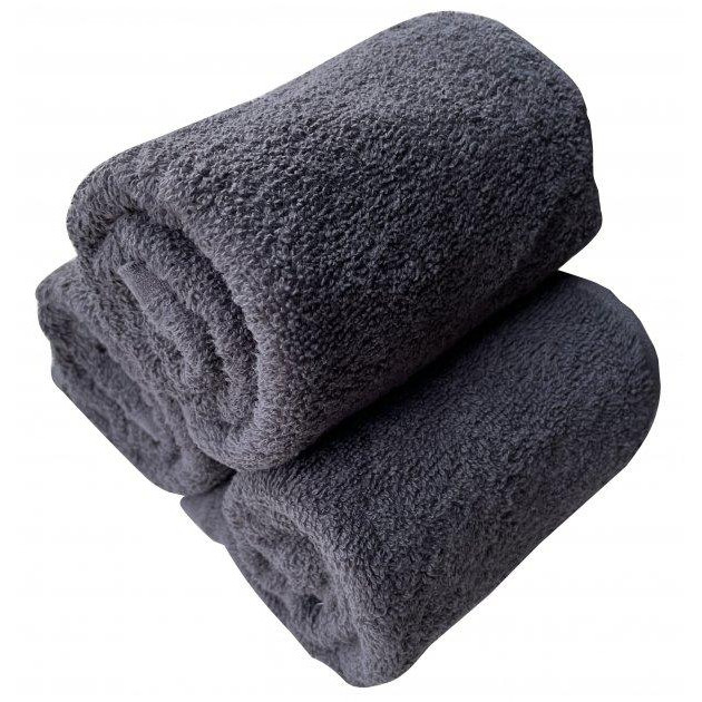Ecotton Набор махровых полотенец  Premium 30х50 см 3 шт Dark Gray (ROZ6400069843) - зображення 1