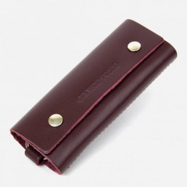Grande Pelle Ключница кожаная  leather-11348 Бордовая