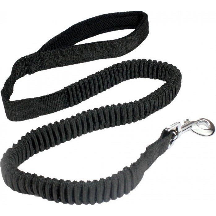 Pet Nova Поводок растягивающийся  Bungee 120-180 см Чёрный (L-BUNGEE-BLACK) (5904378732424) - зображення 1