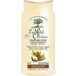 Le Petit Olivier Шампунь для сухих и поврежденных волос  Cream Shampoo Nutrition с маслами оливы, арганы и ши 250 мл 