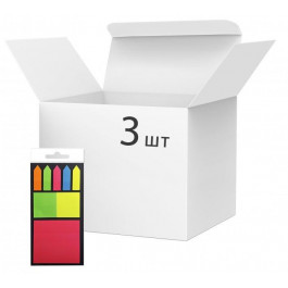 VGR Набор стикеров-закладок пластиковых №7  Микс цветов 3 упаковки (Я45632_VR22305_№7_3)
