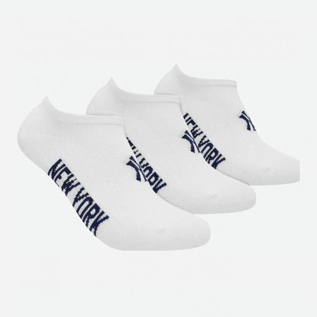 NEW YORK YANKEES Носки  3 pk Sneaker 15100004-1001 43-46 р 3 пары Белые (8718984009385) - зображення 1