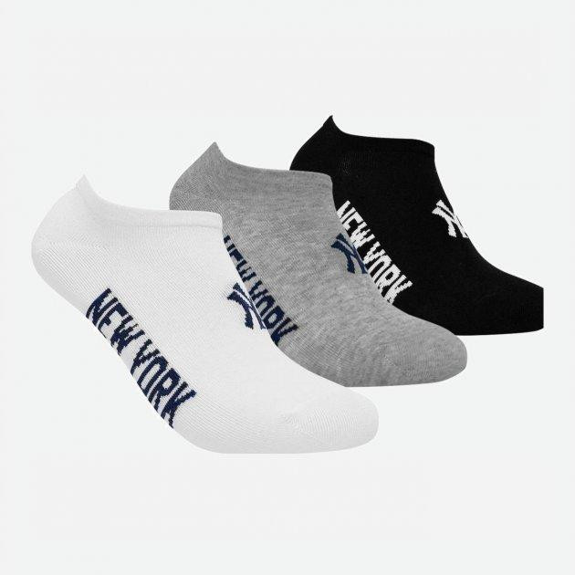 NEW YORK YANKEES Носки  3 pk Sneaker 15100004-1003 43-46 р 3 пары Черный/Белый/Серый (8718984009538) - зображення 1