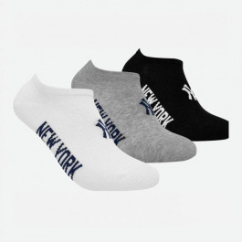 NEW YORK YANKEES Носки  3 pk Sneaker 15100004-1003 43-46 р 3 пары Черный/Белый/Серый (8718984009538)