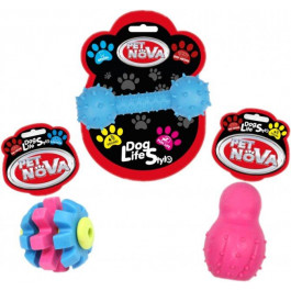 Pet Nova Набор игрушек для собак  Розовый снеговик (TPR-SNOWPI)