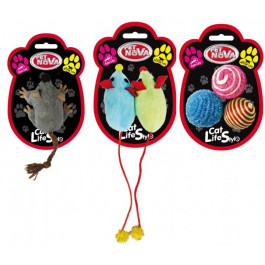 Pet Nova Набор игрушек для кошек  Мышки и мячики (CAT-FISHORBALLS)