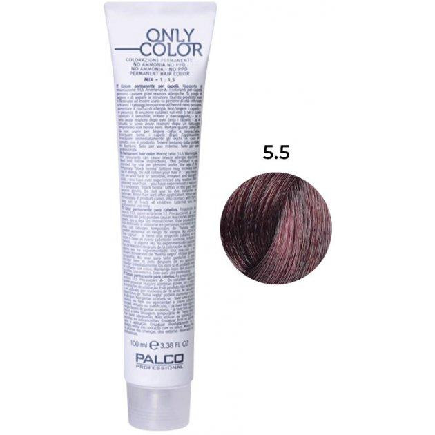 Palco Professional Крем-фарба для волосся  Only Color безаміачна 5.5 світло-коричневий махагон 100 мл (8032568179371) - зображення 1