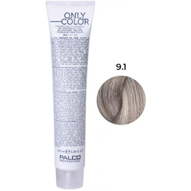 Palco Professional Крем-фарба для волосся  Only Color безаміачна 9.1 блонд натуральний попелястий 100 мл (8032568179197 - зображення 1