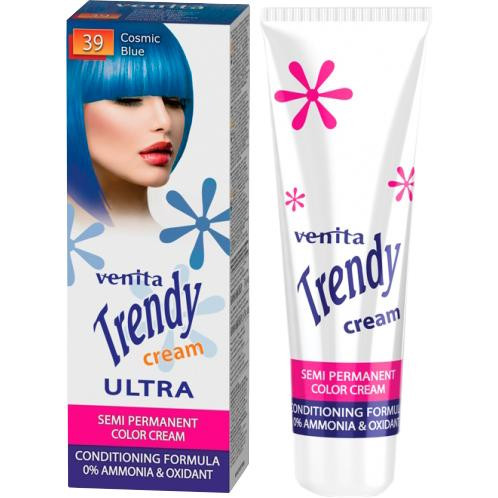 Venita Фарбуючий крем  Trendy Cream 39 Космічний синій 75 мл (5902101518574) - зображення 1