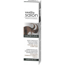 Venita Коректор миттєвий кольори коренів  Salon Color S.O.S для чорного та сивого волосся Dark & Black 75 м