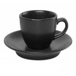 Porland Чашка з блюдцем  Seasons Black для кави 80 мл (213-212109.Bl)