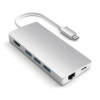 Satechi Satechi Type-C Multi-Port Adapter 4K with Ethernet V2 Silver (ST-TCMA2S) - зображення 1