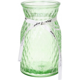 Yiwu Ваза скляна зелена Crystal Sandy 18 см (5104578033059)