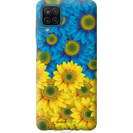 Endorphone Силіконовий чохол на Samsung Galaxy A12 A125F Жовто-блакитні квіти 1048u-2201-38754