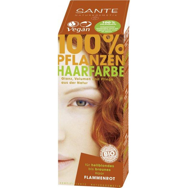Sante Био-краска-порошок для волос  растительная Красное пламя/Flame Red 100 г (4025089041863) - зображення 1