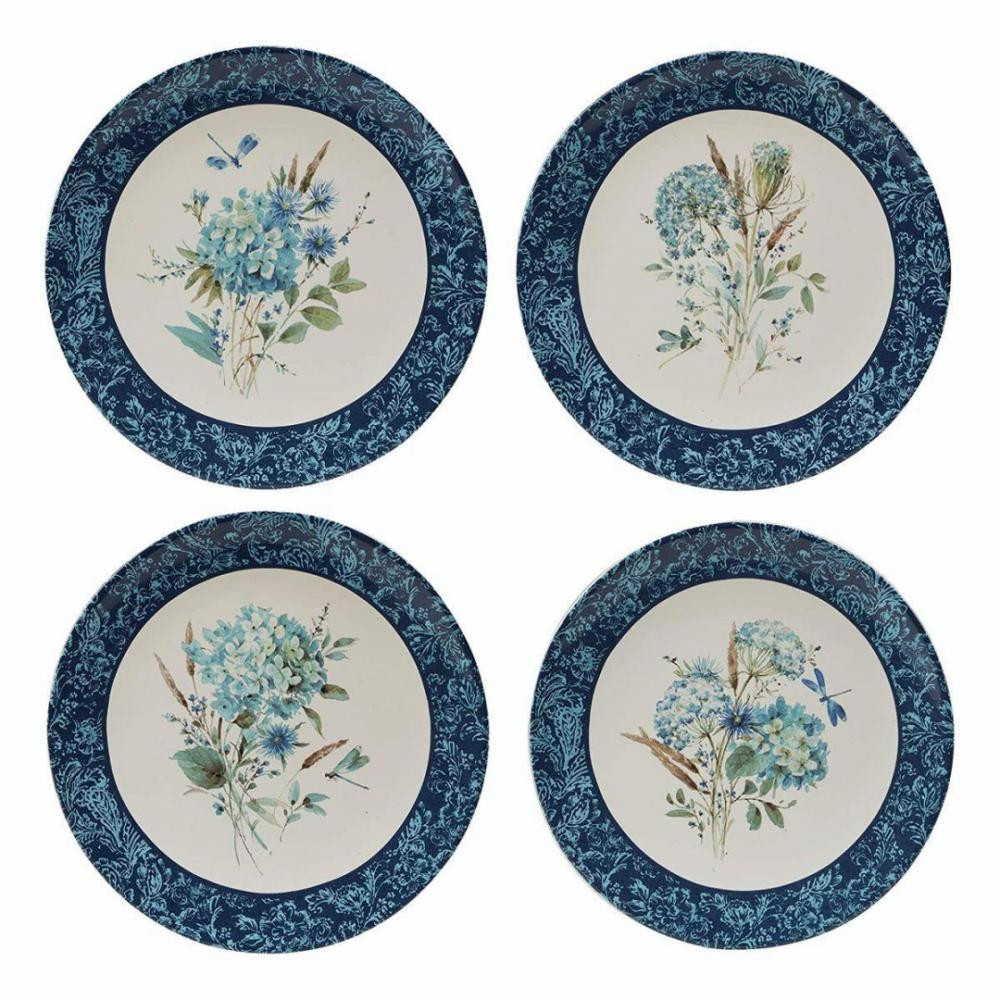 Certified International Набор тарелок обеденных Синие Цветы Богемии 28см 37100-set - зображення 1