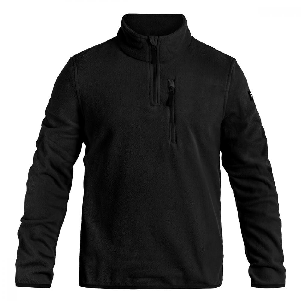 Brandit Флісова кофта  Fleece Troyer - Black XL - зображення 1