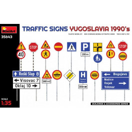 MiniArt Югославские дорожные знаки 1990-х гг 1:35 (MA35643)
