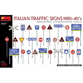 MiniArt Итальянские дорожные знаки 1930-40 гг 1:35 (MA35637)