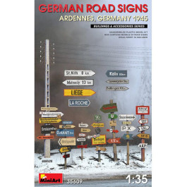 MiniArt Немецкие дорожные знаки (Арденны, Германия 1945 г.) 1:35 (MA35609)