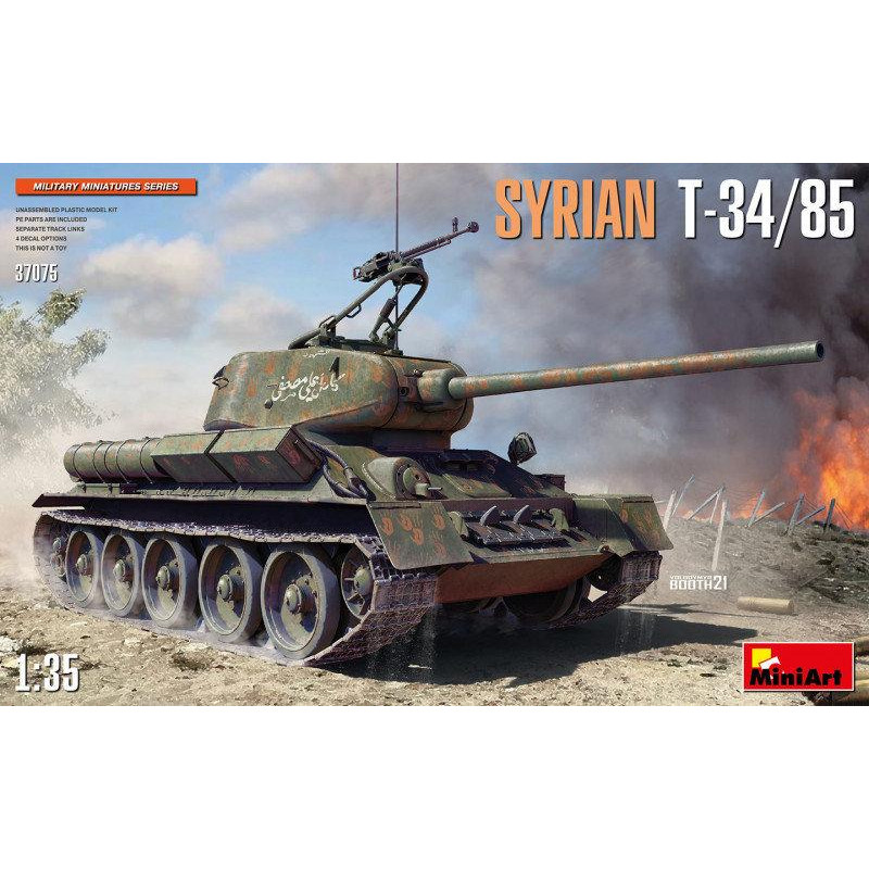 MiniArt Танк Т-34/85 война в Сирии (MA37075) - зображення 1
