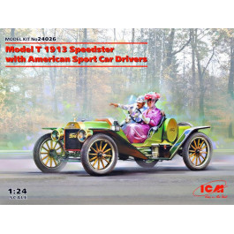 ICM Модель T 1913 Speedster с американскими авто спортсменами (ICM24026)