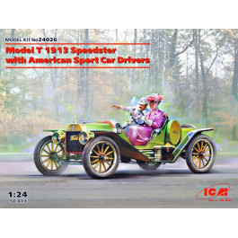   ICM Модель T 1913 Speedster с американскими авто спортсменами (ICM24026)