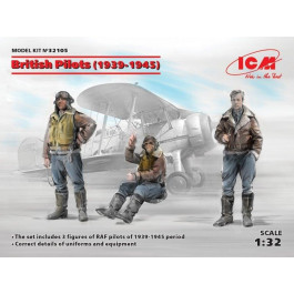 ICM Пилоты ВВС Великобритании (1939-1945) (3 фигурки) (ICM32105)