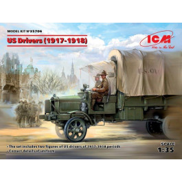 ICM Американские водители 1917-1918 годов, 2 фигуры (ICM35706)