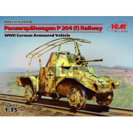 ICM Железнодорожный германский бронеавтомобиль Panzerspahwagen P 204 f, II МВ (ICM35376)