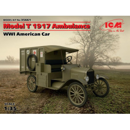ICM Американский автомобиль I МВ "Модель Т" 1917, санитарная (ICM35661)