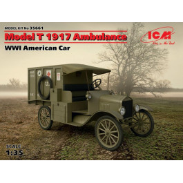   ICM Американский автомобиль I МВ "Модель Т" 1917, санитарная (ICM35661)